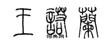 陈墨王诺兰篆书个性签名怎么写