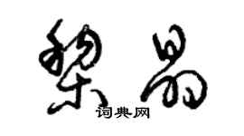 曾庆福黎晶草书个性签名怎么写