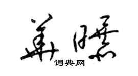 梁锦英华曝草书个性签名怎么写