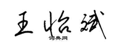 梁锦英王怡斌草书个性签名怎么写