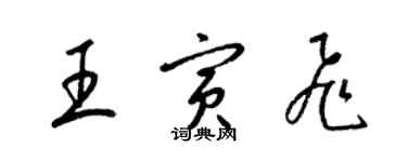 梁锦英王寅飞草书个性签名怎么写