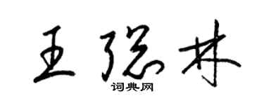 梁锦英王聪林草书个性签名怎么写