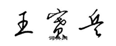 梁锦英王赛兵草书个性签名怎么写