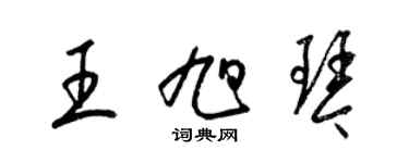 梁锦英王旭琴草书个性签名怎么写