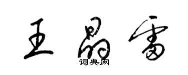梁锦英王晶雷草书个性签名怎么写