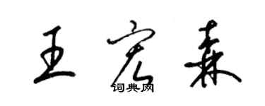 梁锦英王宏森草书个性签名怎么写