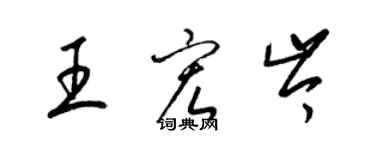 梁锦英王宏岑草书个性签名怎么写