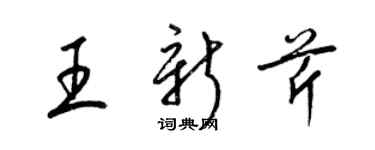 梁锦英王新芹草书个性签名怎么写