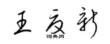 梁锦英王夏新草书个性签名怎么写