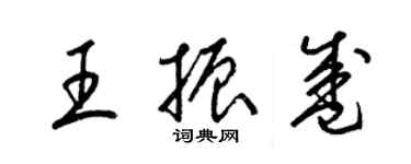 梁锦英王振盛草书个性签名怎么写