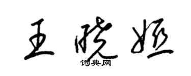 梁锦英王晓娅草书个性签名怎么写