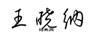 梁锦英王晓纳草书个性签名怎么写