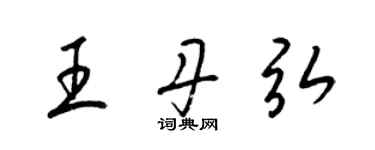 梁锦英王丹弘草书个性签名怎么写