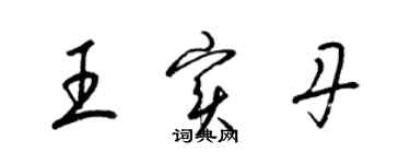 梁锦英王实丹草书个性签名怎么写