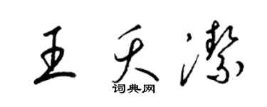 梁锦英王夭洁草书个性签名怎么写