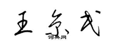 梁锦英王京民草书个性签名怎么写