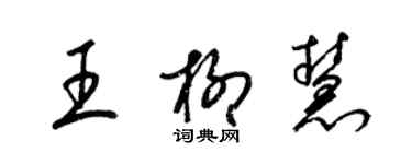 梁锦英王柳慧草书个性签名怎么写