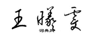 梁锦英王曦雯草书个性签名怎么写