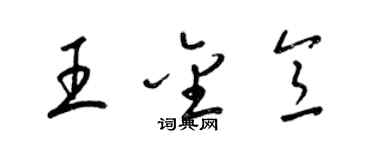 梁锦英王金意草书个性签名怎么写