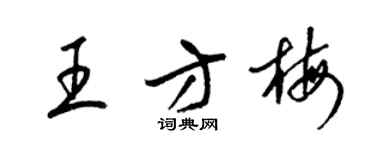 梁锦英王方梅草书个性签名怎么写