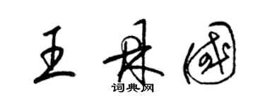 梁锦英王鼎国草书个性签名怎么写
