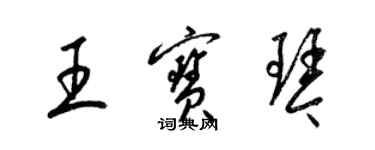 梁锦英王宝琴草书个性签名怎么写