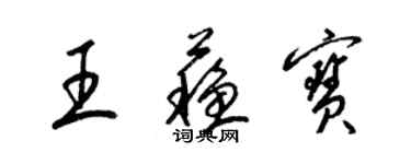 梁锦英王苏宝草书个性签名怎么写