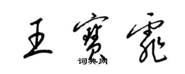 梁锦英王宝霏草书个性签名怎么写