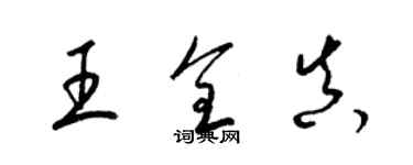 梁锦英王全真草书个性签名怎么写