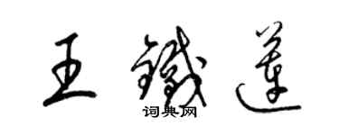 梁锦英王铁莲草书个性签名怎么写