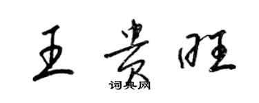 梁锦英王贵旺草书个性签名怎么写