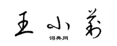 梁锦英王小莉草书个性签名怎么写