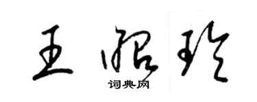 梁锦英王昭玲草书个性签名怎么写