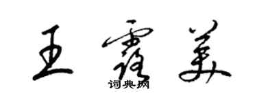梁锦英王露美草书个性签名怎么写