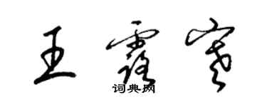 梁锦英王露寒草书个性签名怎么写