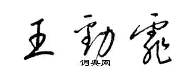 梁锦英王劲霏草书个性签名怎么写