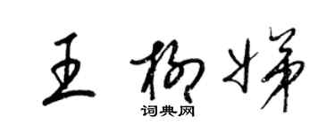梁锦英王柳娣草书个性签名怎么写
