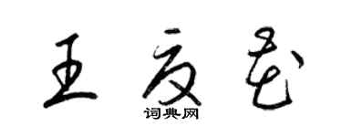 梁锦英王夏花草书个性签名怎么写