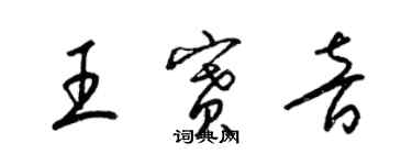 梁锦英王赛音草书个性签名怎么写