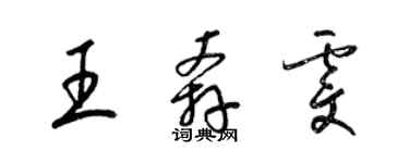 梁锦英王奔雯草书个性签名怎么写