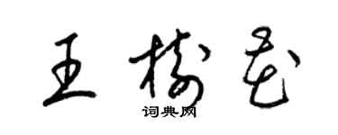 梁锦英王树花草书个性签名怎么写