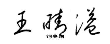 梁锦英王晴溢草书个性签名怎么写