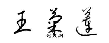 梁锦英王菊莲草书个性签名怎么写