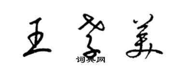 梁锦英王孝美草书个性签名怎么写