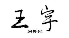 曾庆福王宇行书个性签名怎么写