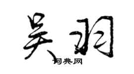 曾庆福吴羽行书个性签名怎么写