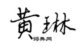 曾庆福黄琳行书个性签名怎么写