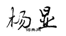 曾庆福杨显行书个性签名怎么写