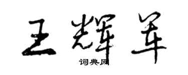 曾庆福王辉军行书个性签名怎么写