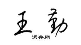 梁锦英王勤草书个性签名怎么写